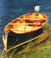 Falls Canoe - Custom Made Wood and Canvas Canoes - Old Town Wood Canoe 