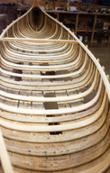 Falls Canoe - Custom Made Wood and Canvas Canoes - Old Town Wood Canoe 